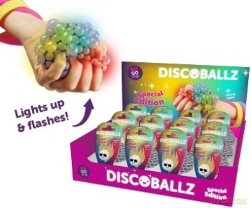 Gniotek gooballz brelok malina disco świecąca