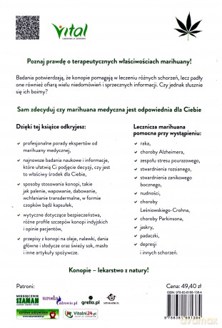 Medyczna marihuana. Praktyczne zastosowanie. Jak bezpiecznie i skutecznie korzystać z konopi indyjskich - Laurie Wolf, Mary Wolf [KSIĄŻKA]