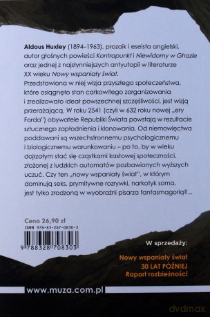 Nowy wspaniały świat - Aldous Huxley [KSIĄŻKA]