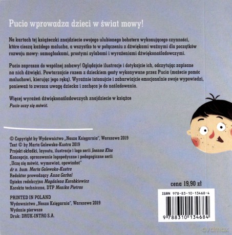 Pucio. Zabawy gestem i dźwiękiem - Marta Galewska-Kustra [KSIĄŻKA]
