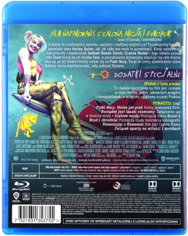 Ptaki Nocy i Fantastyczna Emancypacja Pewnej Harley Quinn [Blu-Ray]