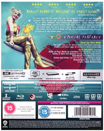 Birds of Prey (Ptaki nocy (i fantastyczna emancypacja pewnej Harley Quinn))  [Blu-Ray 4K]+[Blu-Ray]