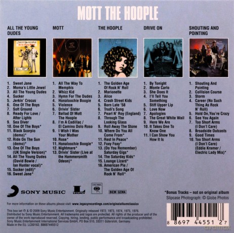 Mott The Hoople: Original Album Classics [5CD]