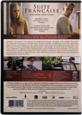 Suite Francaise (Francuska suita) [DVD]