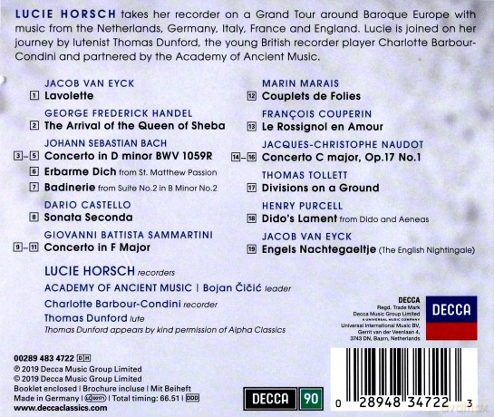 Lucie Horsch: Barouqe Journey [CD]
