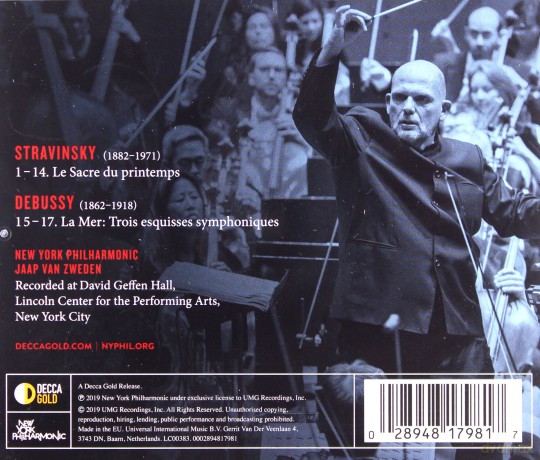 New York Philharmonic: Stravinsky Le Sacre Du Printemps, Debussy La Mer [CD]