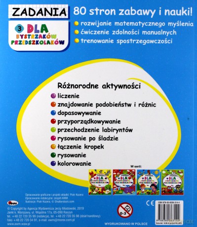Dla bystrzaków przedszkolaków 3 - Opracowanie zbiorowe [KSIĄŻKA]