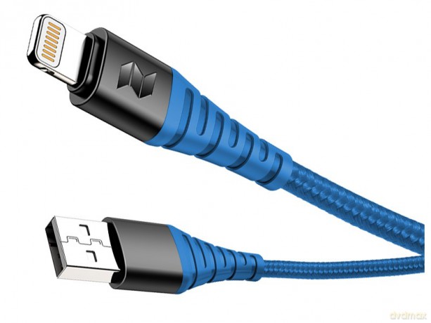 Kabel Wzmacniany USB ROCK SPACE Lightning MFI 100 cm