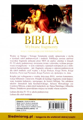 Biblia. Wypisy z księgi [KSIĄŻKA]