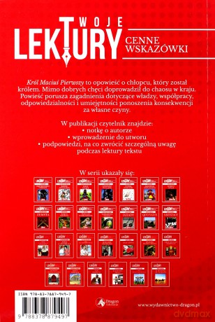 Król Maciuś Pierwszy. Twoje lektury - Janusz Korczak [KSIĄŻKA]