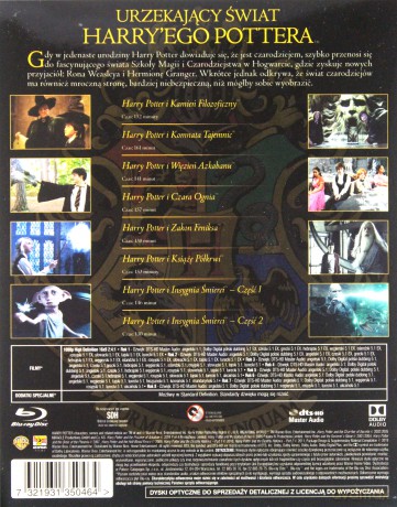 Harry Potter. Pełna Kolekcja 8 Filmów [BOX] [8xBlu-Ray]