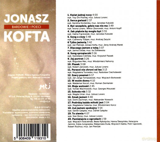 Bardowie i poeci: Jonasz Kofta [CD]