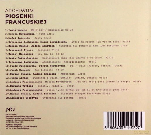 Archiwum piosenki francuskiej [CD]