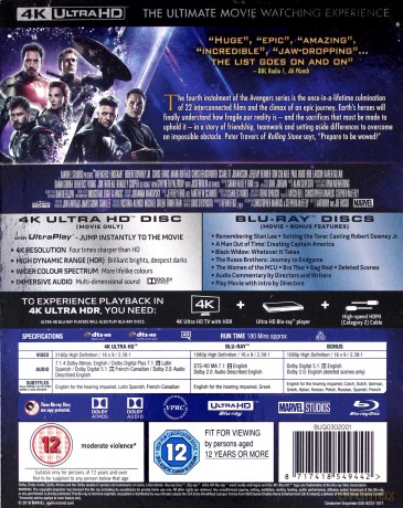 Avengers: Endgame (Avengers: Koniec gry) [Blu-Ray 4K]+[2xBlu-Ray]