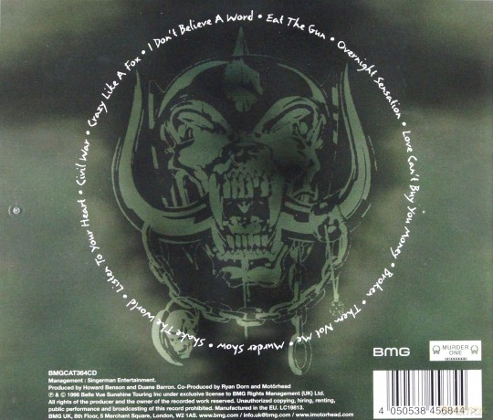 Motorhead: Overnight Sensation [CD]