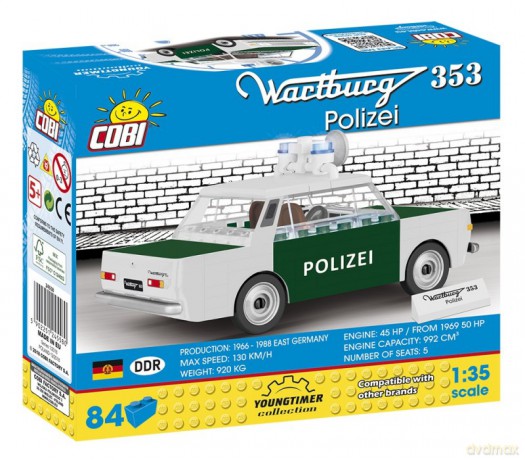 Cars Wartburg 353 Polizei [KLOCKI]