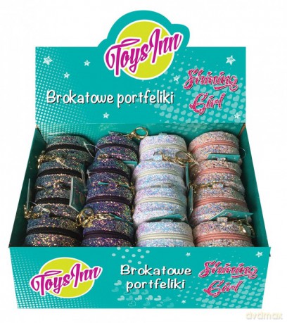 Portfelik brokatowy Display 12 MIX