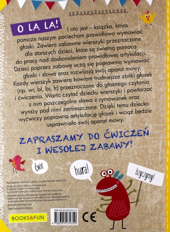 O la la czyli logopedia. Gimnastyka języka [KSIĄŻKA]