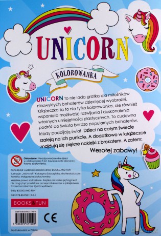 Unicorn. Kolorowanka [KSIĄŻKA]