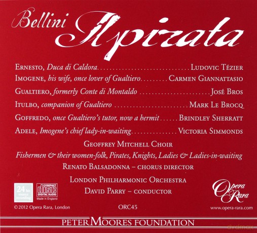 David Parry: Bellini: Il Pirata [3CD]