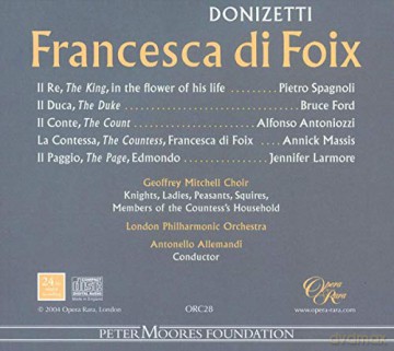 Antonello Allemandi: Donizetti: Francesca Di Foix [CD]