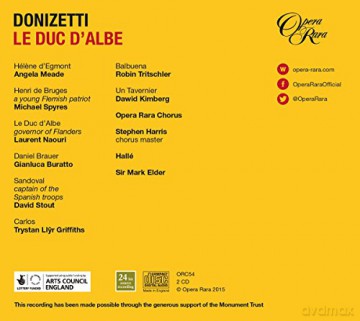 Sir Mark Elder: Donizetti: Le Duc D'albe [2CD]