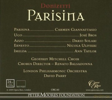 David Parry: Donizetti: Parisina [3CD]