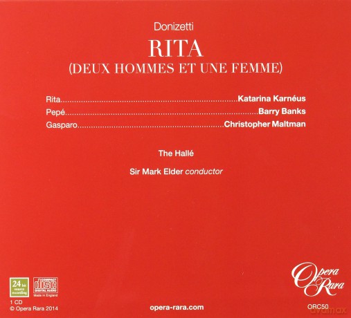 Sir Mark Elder: Donizetti: Rita [CD]