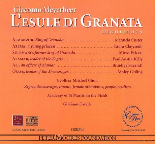 Giuliano Carella: Meyerbeer: L'esule Di Granata [CD]