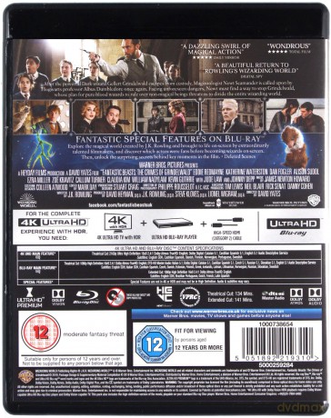 Fantastic Beasts: The Crimes of Grindelwald (Fantastyczne zwierzęta: Zbrodnie Grindelwalda) [Blu-Ray 4K]+[2xBlu-Ray]