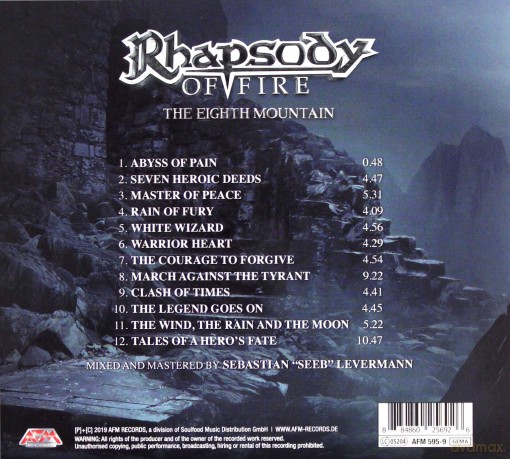 Rhapsody Of Fire: The Eighth Mountain (digipack) [CD]