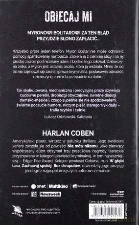 Obiecaj mi - Harlan Coben [KSIĄŻKA]