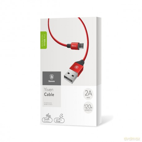 Baseus kabel Yiven (micro-USB | 1,5 m) czerwony 2A