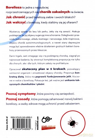 Borelioza. Jak się chronić, jak rozpoznać i jak radzić sobie z objawami - Ingels Darin [KSIĄŻKA]