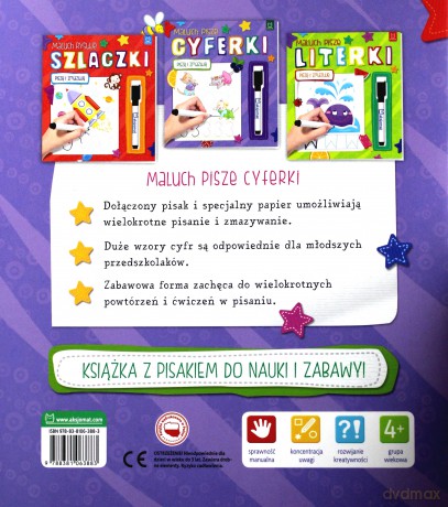 Maluch pisze cyferki. Piszę i zmazuję [KSIĄŻKA]
