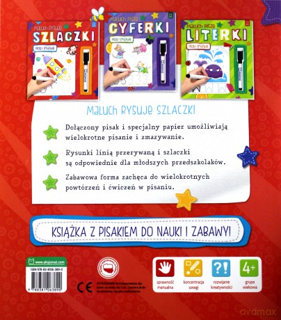 Maluch rysuje szlaczki. Piszę i zmazuję [KSIĄŻKA]