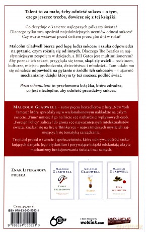 Poza schematem. Sekrety ludzi sukcesu - Malcolm Gladwell [KSIĄŻKA]