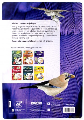 Ptaki naszych lasów. Poznaję i rysuję - Katarzyna Kopiec-Sekieta [KSIĄŻKA]