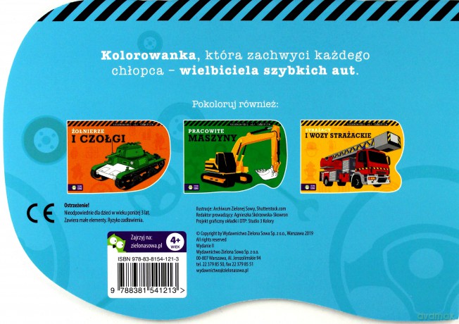 Szybkie auta. Kolorowanki dla chłopców [KSIĄŻKA]