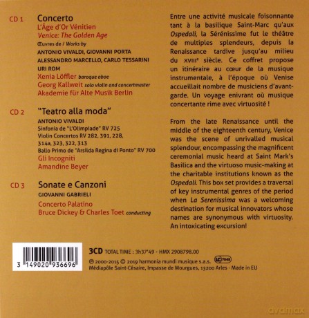 Voyage A Venise: A Venetian Journey Akademie Fur Alte Musik Berlin (digipack) [3CD]