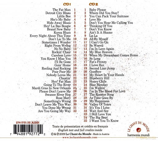 Fats Domino: Blueberry Hill (digipack) [2CD]