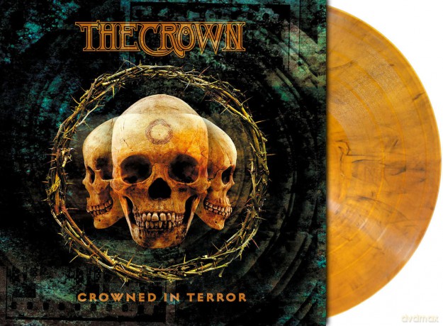 The Crown: Crowned In Terror (Amber Marbled) [Winyl]