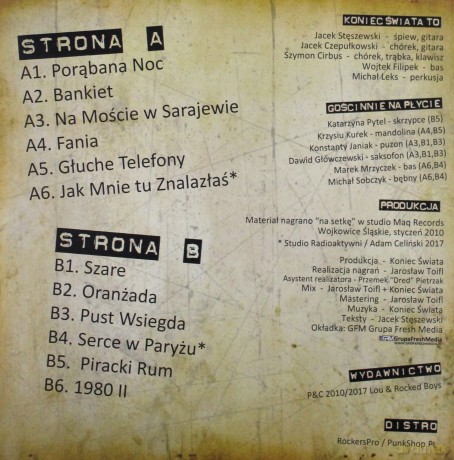 Koniec Świata: Oranżada (Clear Transparent) [Winyl]