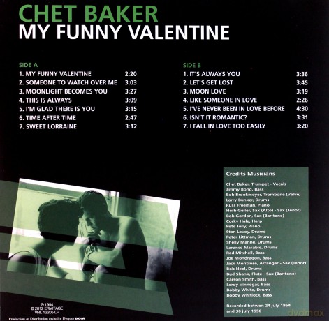 Chet Baker: My Funny Valentine [Winyl]