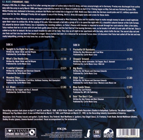 Elvis Presley: G.I. Blues [Winyl]