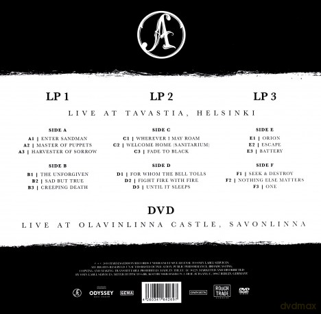 Apocalyptica: Plays Metallica A Live Performance [3xWinyl]+[DVD]