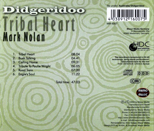 Mark Nolan: Tribal Heart [CD]