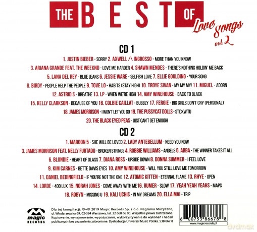 The Best Of Love Songs vol. 2 [2CD]