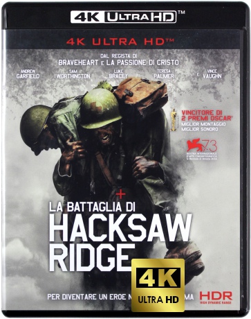 Hacksaw Ridge (Przełęcz ocalonych) [Blu-Ray 4K]+[Blu-Ray]