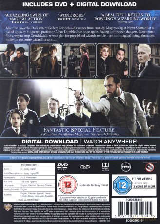 Fantastic Beasts: The Crimes of Grindelwald (Fantastyczne zwierzęta: Zbrodnie Grindelwalda) [DVD]